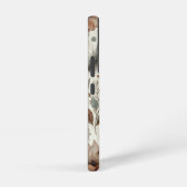 ボホパーソナライズされたフローラモノグラムと名前 SAMSUNG GALAXYケース (右側面)