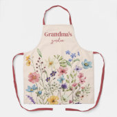 ボホパーソナライズされたフローラ野草園 エプロン (正面)