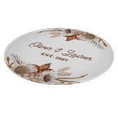 ボホパーソナライズされたフローラ カッティングボード (角)