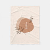 ボホパーソナライズされたミニマル フリースブランケット (正面)