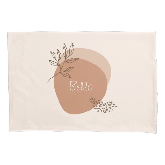 ボホパーソナライズされたミニマル 枕カバー (正面)