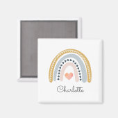 ボホパーソナライズされたレインボーウォーター色 マグネット (正面/裏面)