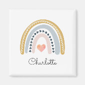 ボホパーソナライズされたレインボーウォーター色 マグネット (正面)