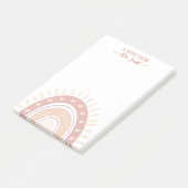 ボホパーソナライズされたレインボーカリグラフィー先生 ポストイット (アングル)