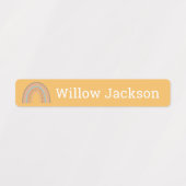 ボホパーソナライズされたレインボースクール名ラベル ラベル (デザイン1)