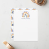 ボホパーソナライズされたレインボーフラットノートカード ノートカード (正面/裏面インサイチュ)