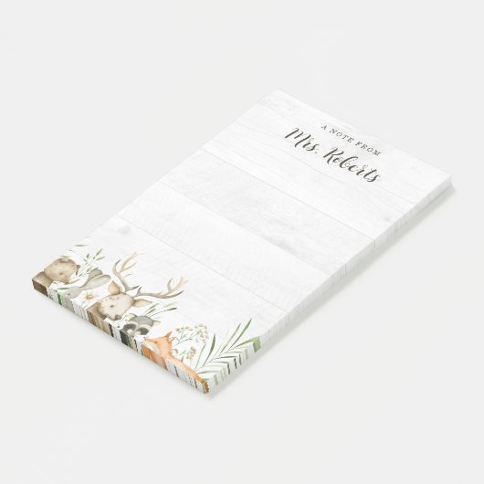 ボホパーソナライズされたワイフ素朴ル先生 ポストイット (アングル)