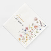 ボホパーソナライズされたワイルドフラワーベイビーシャワー (コーナー)