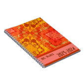 ボホパーソナライズされた先生オかわいらしレモダンンジ ノートブック (右側)