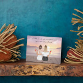 ボホパーソナライズされた友最高の友ギフト フォトプラーク (側面)