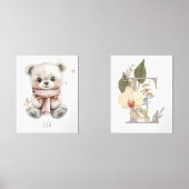 ボホパーソナライズされた子供部屋デコールウォールアート (正面)