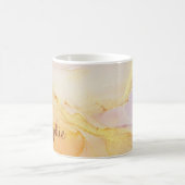 ボホパーソナライズされた抽象芸術 コーヒーマグカップ (中央)