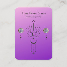 ボホパーソナライズされた神秘的ジュエリー表示 名刺