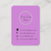 ボホパーソナライズされた神秘的ジュエリー表示 名刺 (裏面)