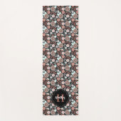 ボホパーソナライズされた花の柄 ヨガマット (正面)