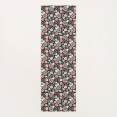 ボホパーソナライズされた花の柄 ヨガマット (裏面)