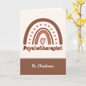 ボホパーソナライズされた虹の心理療法士 カード (黄色い花)