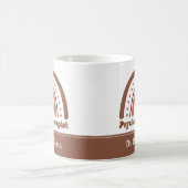 ボホパーソナライズされた虹の心理療法士 コーヒーマグカップ (中央)