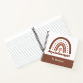 ボホパーソナライズされた虹の心理療法士 ノートブック (内部)