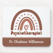 ボホパーソナライズされた虹の心理療法士 マウスパッド (正面)