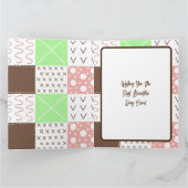 ボホパーソナライズされた誕生日お洒落 カード (内部)