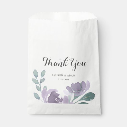 ボホパープルウォーター色のフローラ結婚ズ フェイバーバッグ (正面)