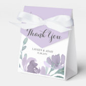 ボホパープルウォーター色のフローラ結婚ズ フェイバーボックス (正面サイド)