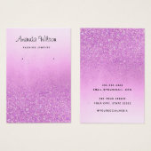 ボホパープルグリッタージュエリーイヤリングディスプレイカード (正面&裏面)