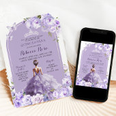 ボホパープルシルバーマジカルガーデンフローラ15アニョス 招待状