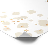 ボホパープルハイランド牛の赤ちゃん女の子シャワーへようこそ ポスター (角)