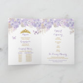 ボホパープルバタフライキンセニェラプログラムテンプレート 招待状 (内部)