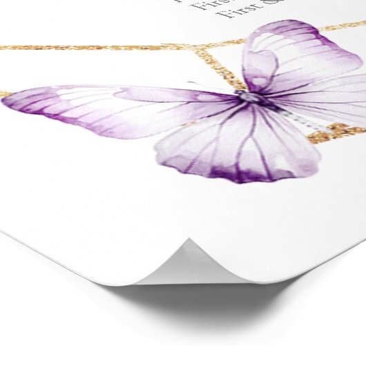 ボホパープルバタフライクインセアニラ座席表 ポスター (角)