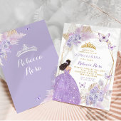 ボホパープルバタフライメキシコプリンセスキンセアニラ 招待状