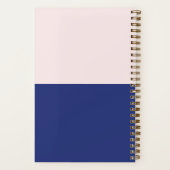 ボホパープルピンクのシェイプ&スクリプト名 ノートブック (裏面)