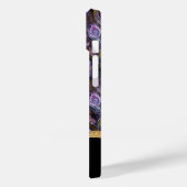 ボホパープルピーコックフェザーパターンモノグラム Case-Mate iPhoneケース (裏面 / 左)