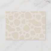 ボホパープルフローラハイランドカウオムツラッフル エンクロージャーカード (裏面)