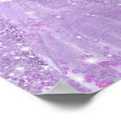 ボホパープルフローラバタフライキンセニェラウェルカム ポスター (角)