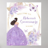 ボホパープルフローラバタフライキンセニェラウェルカム ポスター (正面)