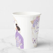 ボホパープルフローラバタフライプリンセサキンセアニラ 紙コップ (右)
