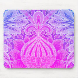 ボホパープルブルーフラワーウィリアムモリスマウスパッド マウスパッド