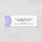 ボホパープルマンダラヨガ スキニー名刺 (裏面)