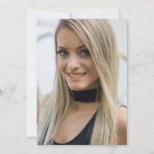 ボホパープルレインボーモダン21歳の誕生日パーティー 招待状 (裏面)