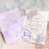 ボホパープル薄紫フローラベビーは醸造中 招待状