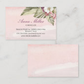 ボホパームオーキッドジェントルピンクカウンセリング省 名刺 (正面/裏面)