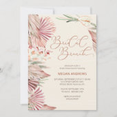ボホパームドライトロピカルリーフブライダルブランチ 招待状 (正面)