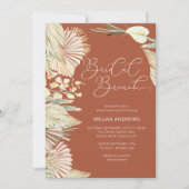ボホパームドライブロージテラコッタブライダルブランチ 招待状 (正面)