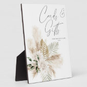 ボホパームパンパス&ベージュフローラカードギフト2 フォトプラーク (側面)