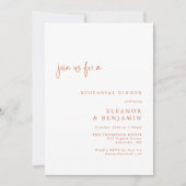 ボホパームボタニカルテラコッタリハーサルディナー 招待状 (正面)