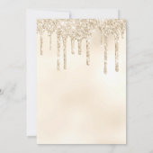 ボホパーム素朴ダスティブルーブルーフローラズ結婚 招待状 (裏面)