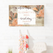 ボホパーム葉ズアジア誕生日パーティーウェルカム 横断幕 (インサイチュ)